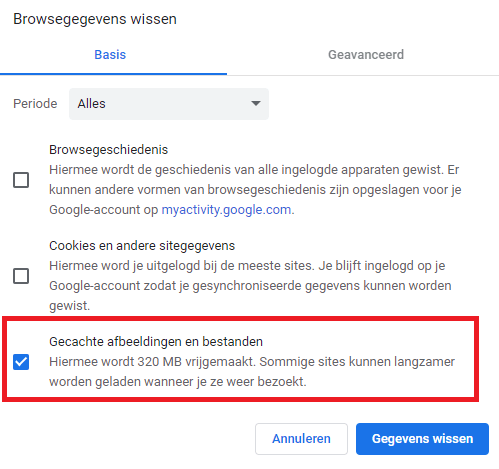 cache-gegevens-wissen-search-console